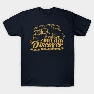 Travel Dream in Gold T-Shirt